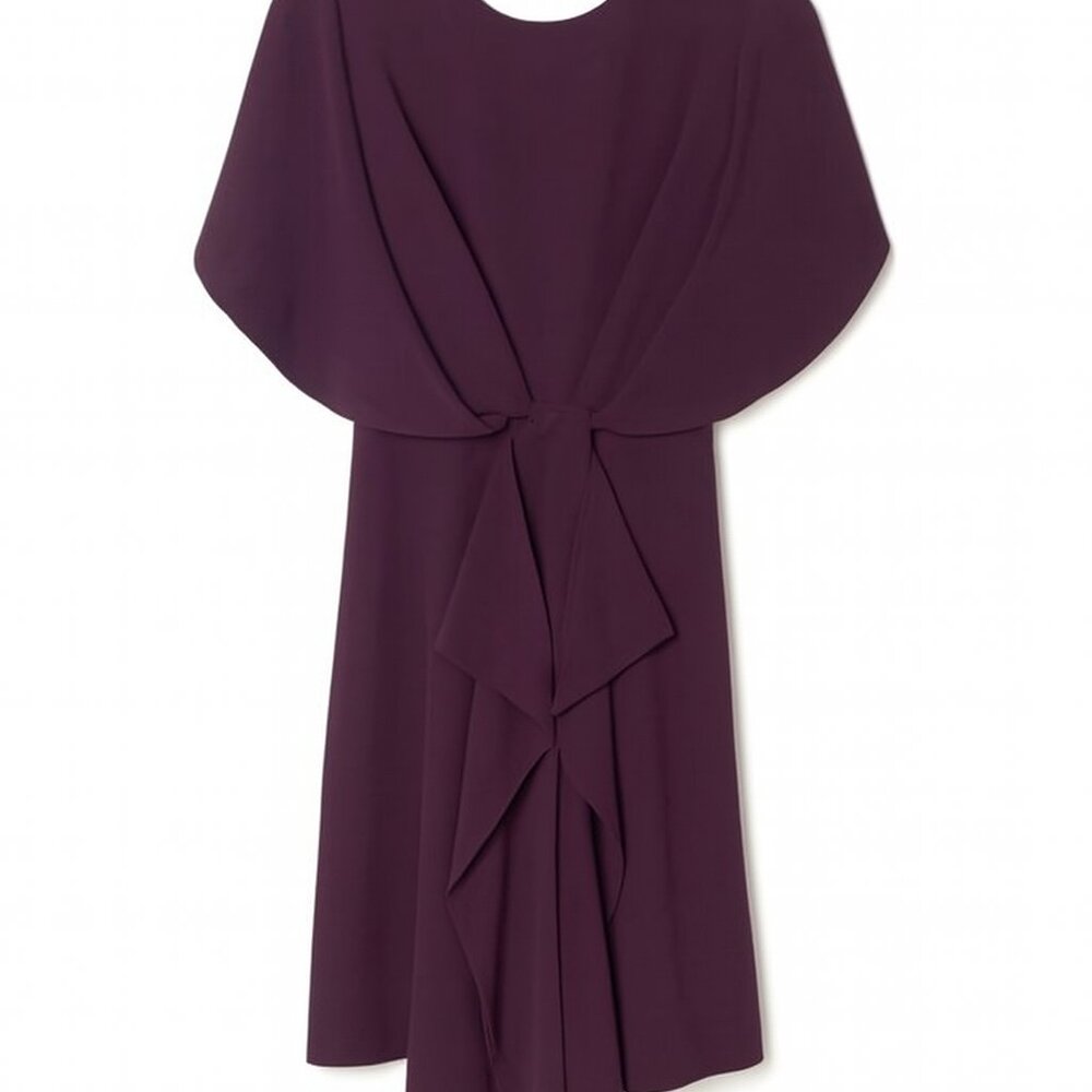 Reiss Plum Open-Back Cocktail Dress | Size 0